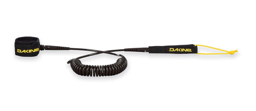 Dakine SUP 10' X 3/16" Coiled Calf Leash (Black) - Wet N Dry Boardsports