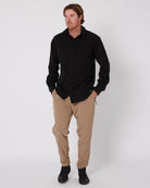 Follow Sun Shirt L/S (Black) - Wet N Dry Boardsports 1