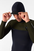 O'Neill Hyperfreak 5/4+ Chest Zip W/Hood Wetsuit (Black/Ranger) - Wet N Dry Boardsports 4