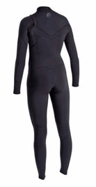 O'Neill Womens Original RG8 4/3mm Chest Zip Wetsuit (Black) - Wetndry Boardsports - Back