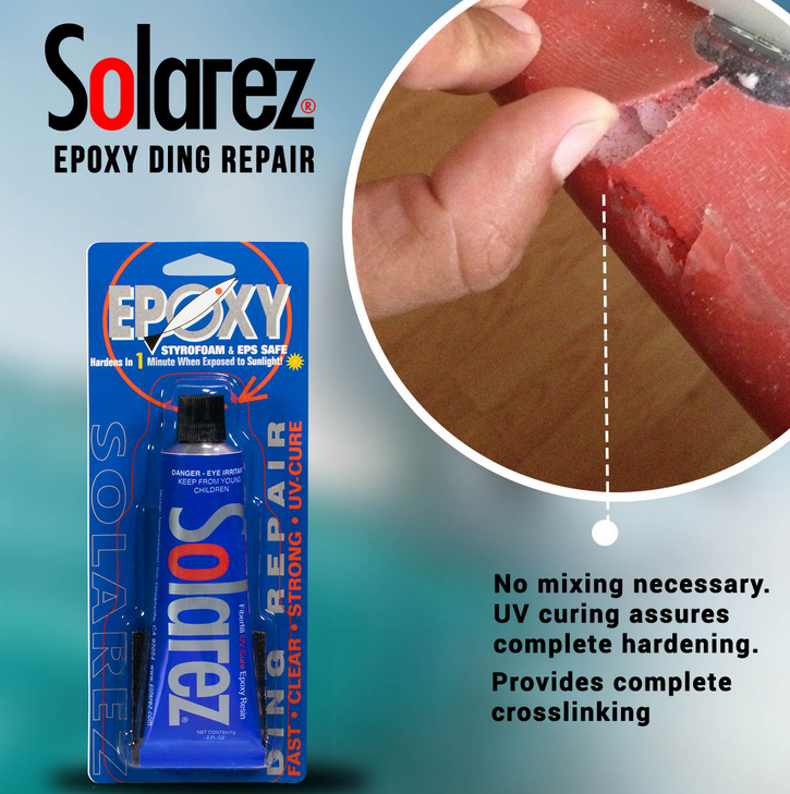 Solarez Epoxy 2oz Ding Repair Tube ad