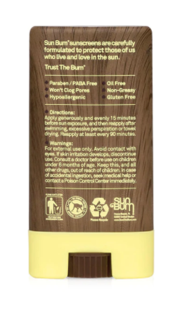 Sunbum SPF 30 Sunscreen Face Stick - Wet N Dry Boardsports