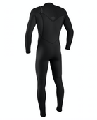 O'Neill Hyperfreak 4/3+mm Chest Zip Wetsuit (Black/Black) - Wetndry Boardsports - Back