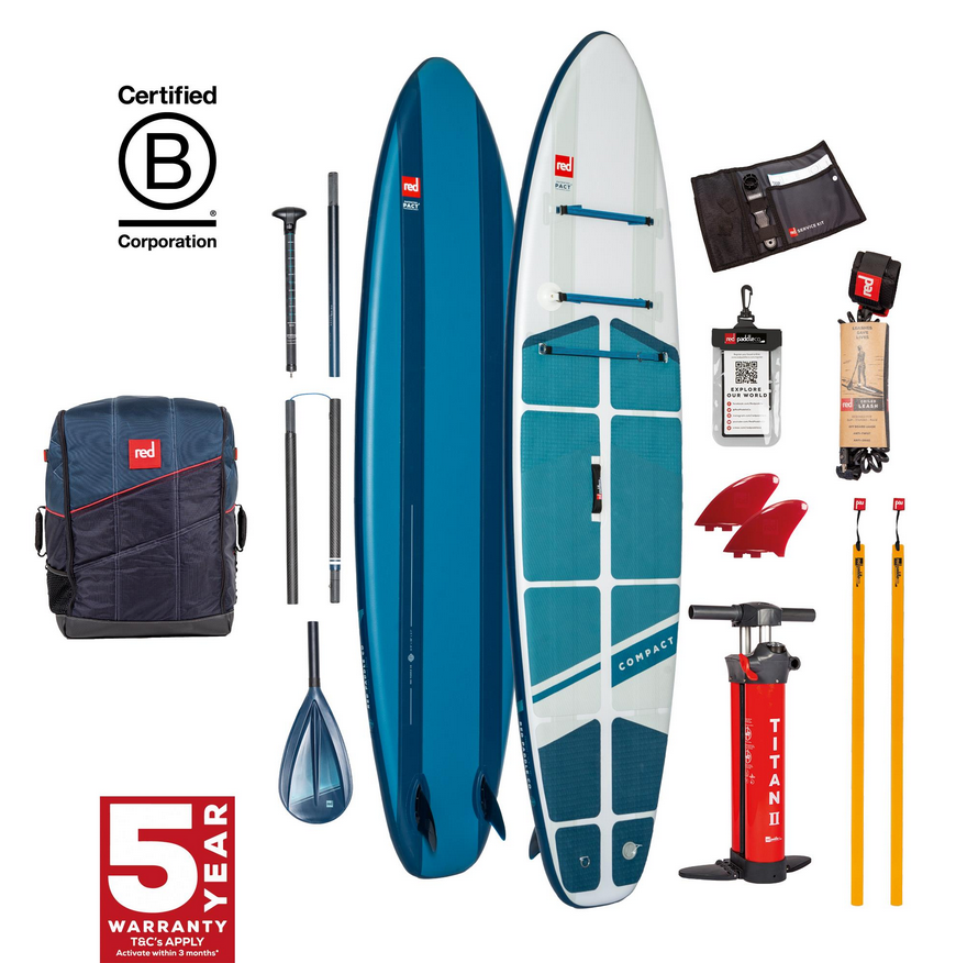 Red Paddle Co 11'0" Compact MSL 1000 Inflatable SUP Package - package