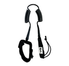 Kāohi Double Coil Board Leash 6' (Black) - Wet N Dry Boardsports