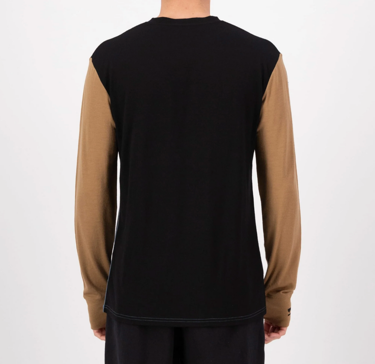 Mons Royale Yotei Merino Long Sleeve (Blue/Toffee/Black) - Wet N Dry Boardsports 2