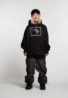 Brethren M.G Snowboard Hoodie (Darkside Black) - Model