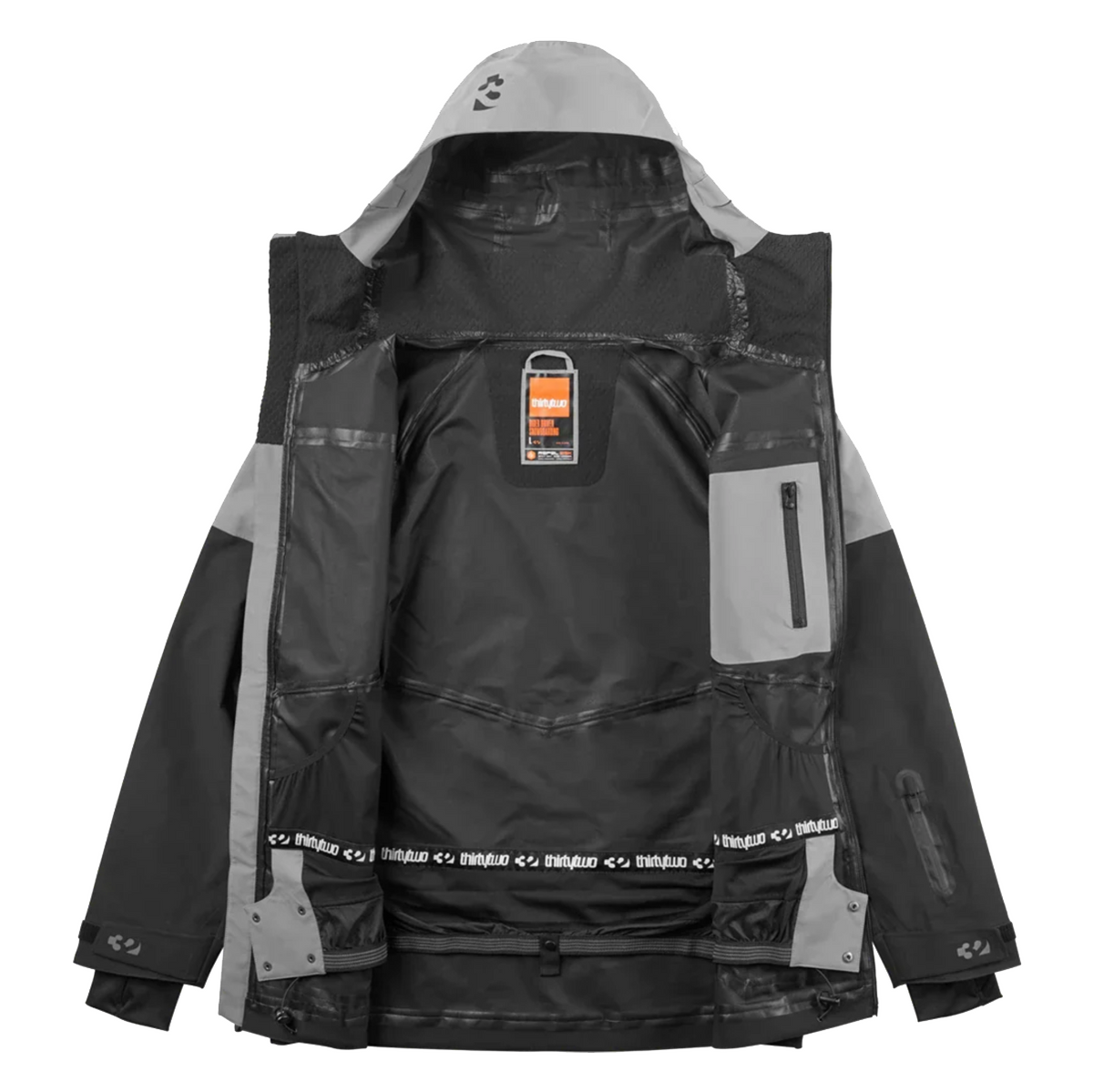 ThirtyTwo TM-3 Recycled Snowboard/Ski Jacket (Black/Grey) - Wet N Dry Boardsports 2