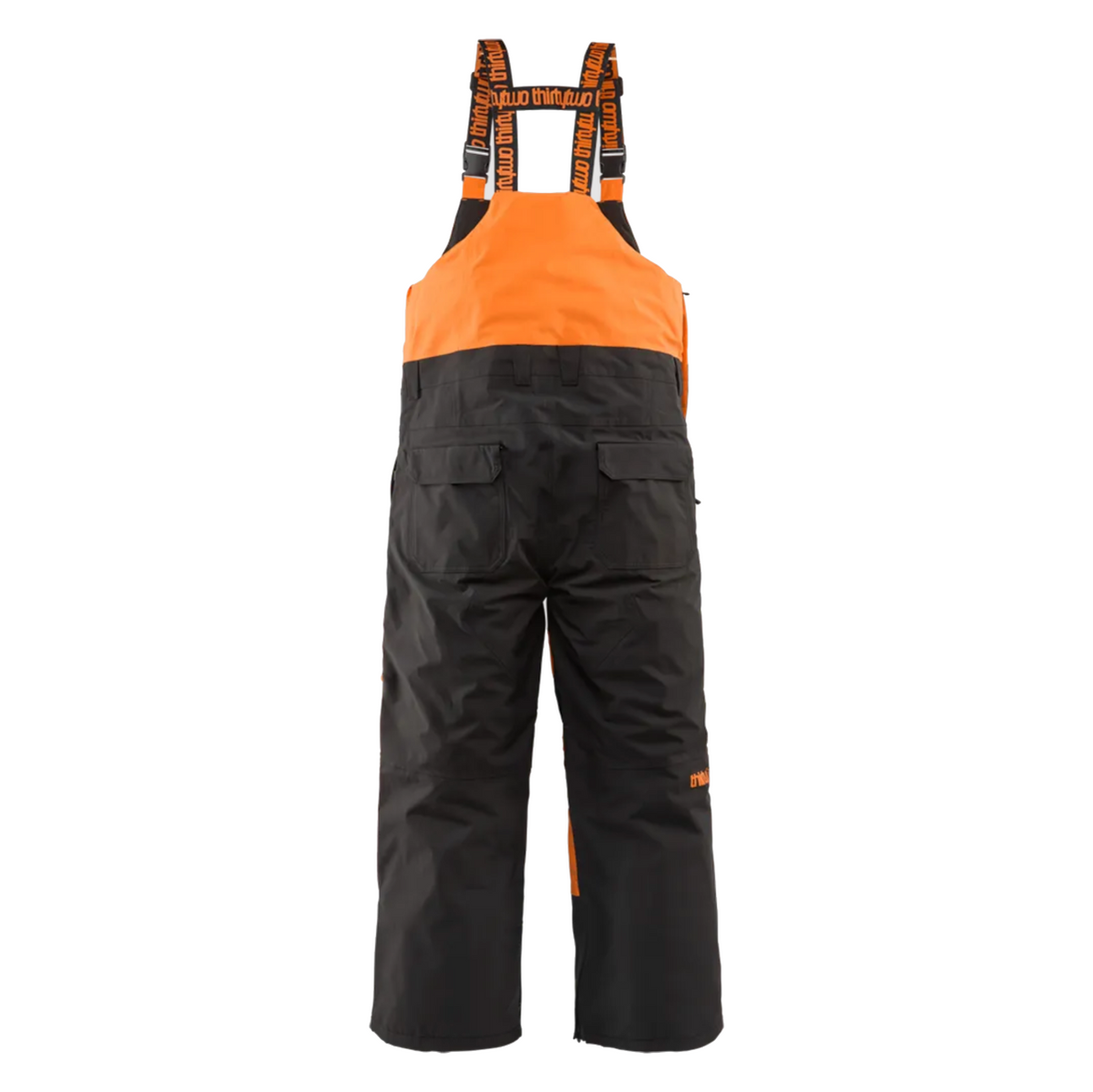 ThirtyTwo Basement Snowboarding/Ski Bib Pants (Black/Orange) - Wet N Dry Boardsports 3
