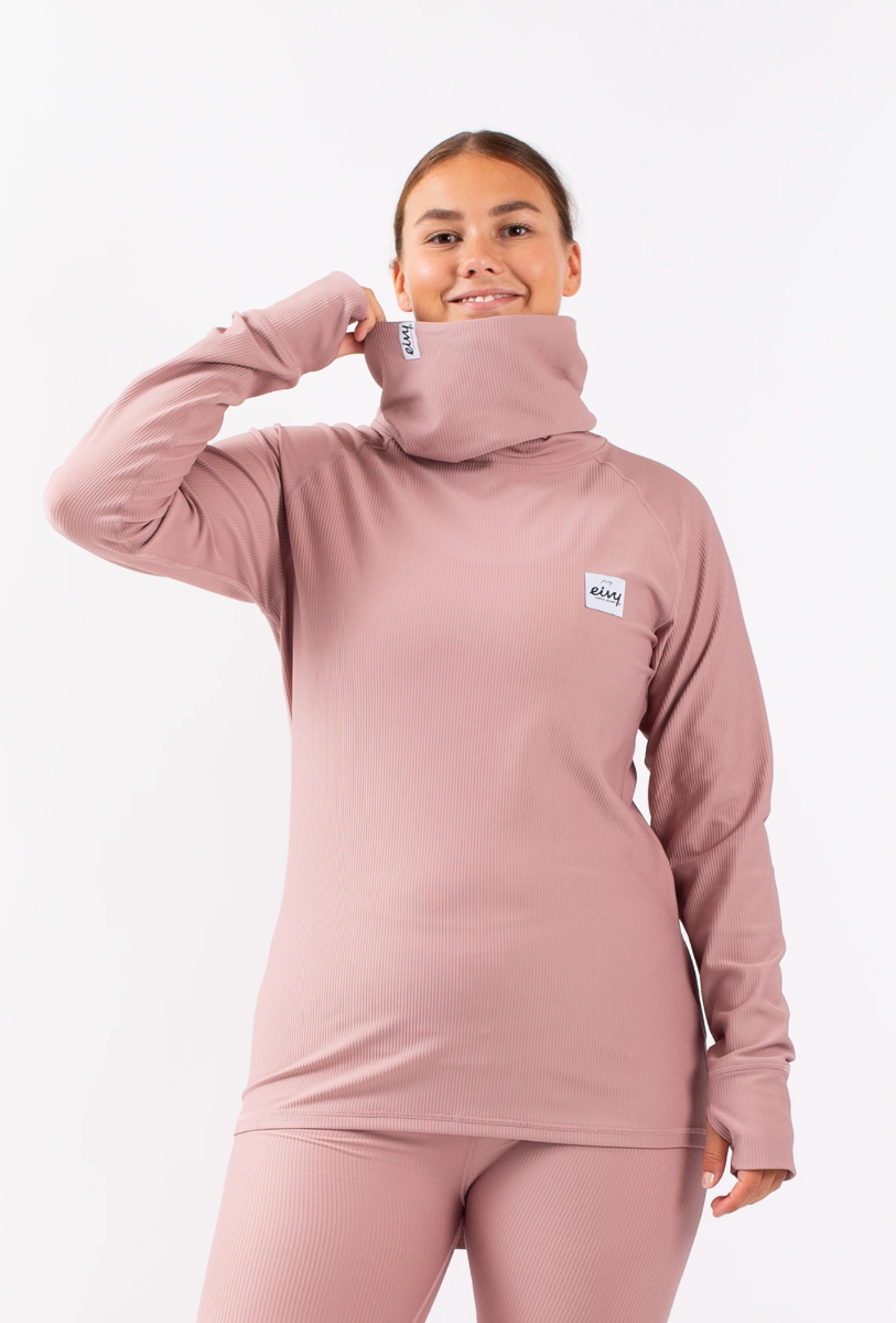 Eivy Icecold Gaiter Rib Base Layer Top (Faded Woodrose) - Wetndry Boardsports - Gaiter