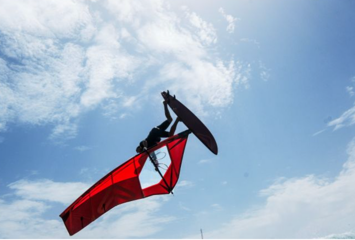 Severne Blade 2025 Windsurfing Sail - table top jump