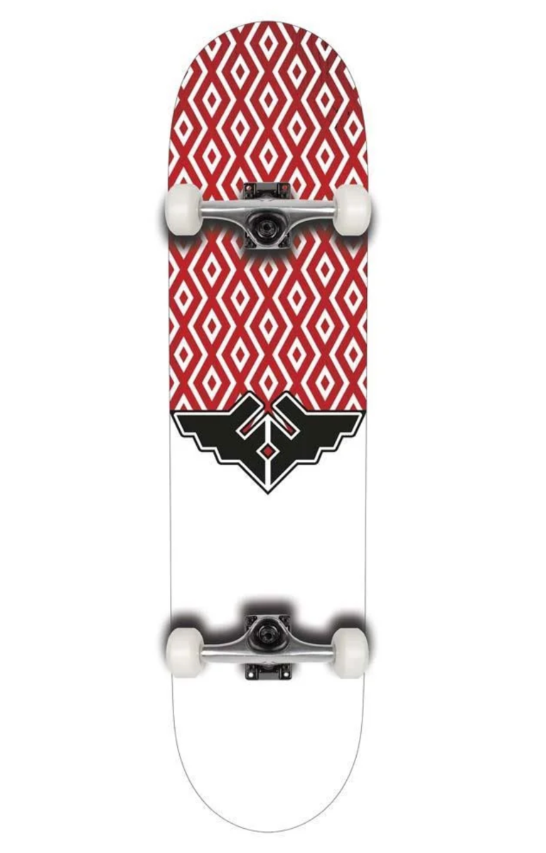 Fracture Wings V5 7.75 Complete Skateboard (Red) - Wetndry Boardsports