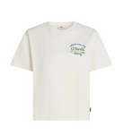 O'neill Womens Boxy Back Print T-Shirt (Snow White) - Wetndry Boardsports - Front