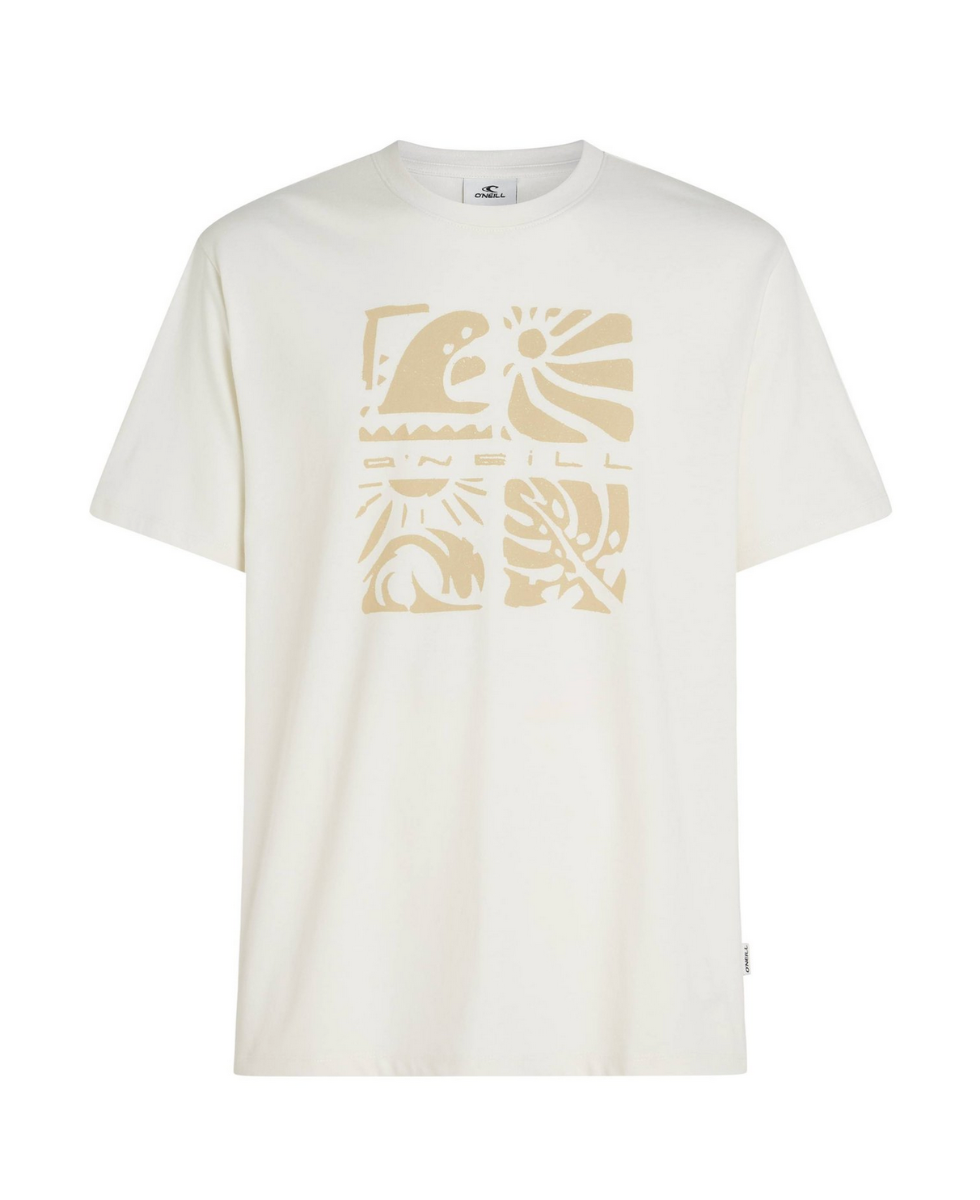 O'Neill Melange Front Print T-Shirt (Snow White) - Wetndry Boardsports