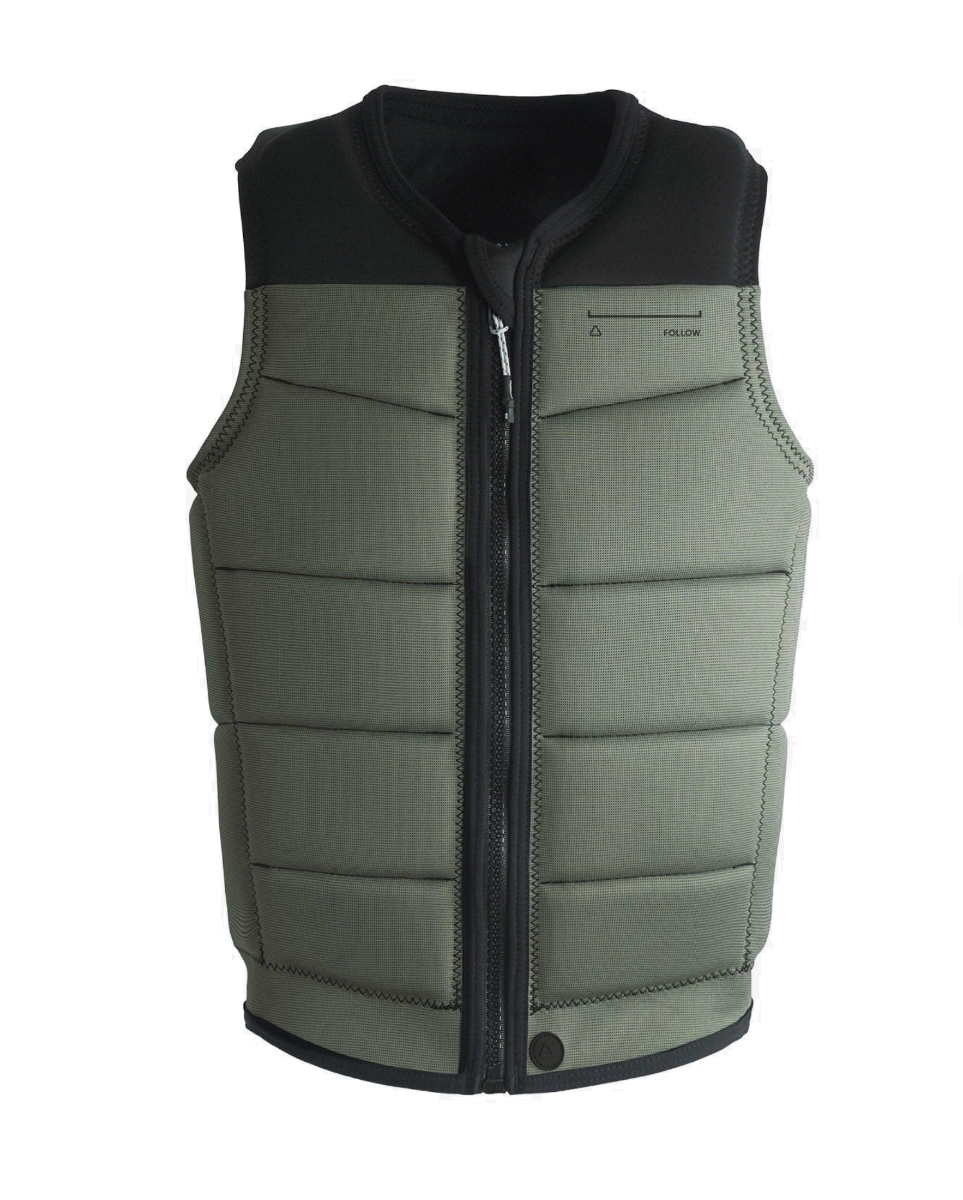 Follow Section Impact Vest (Black/Petina) - Wetndry Boardsports