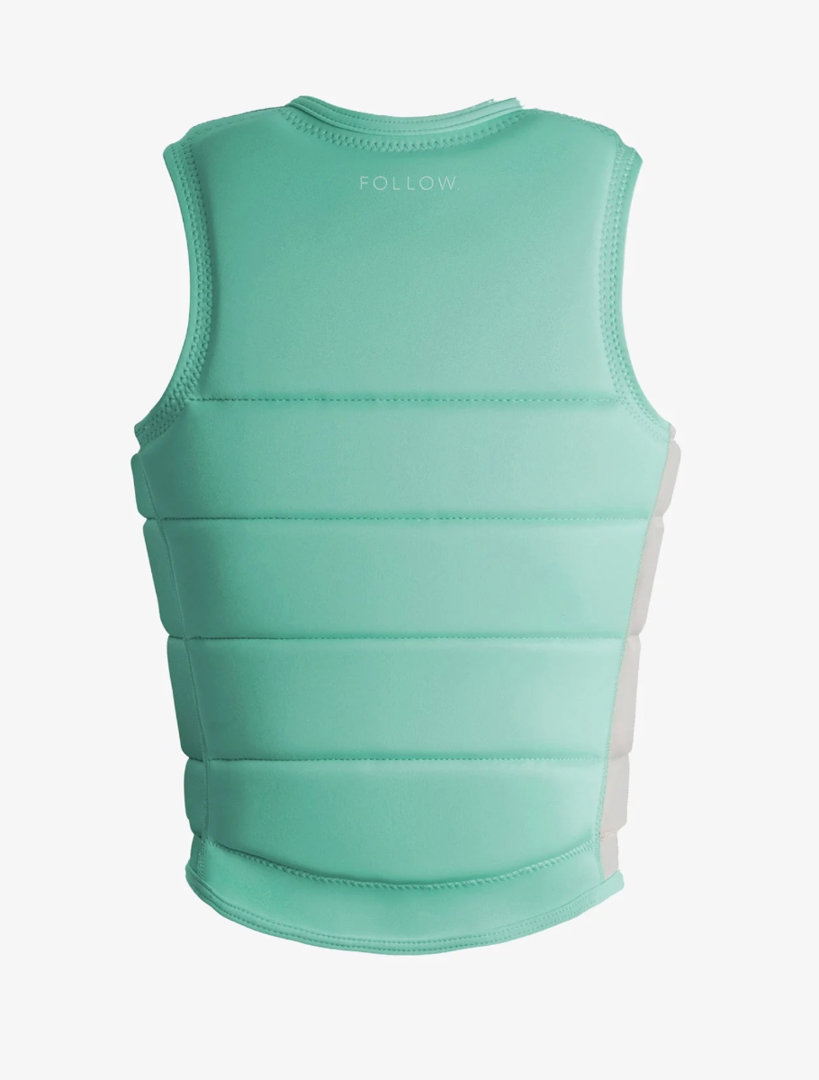 Follow Ladies Corp Impact Vest (Mint) - Wetndry Boardsports - Back