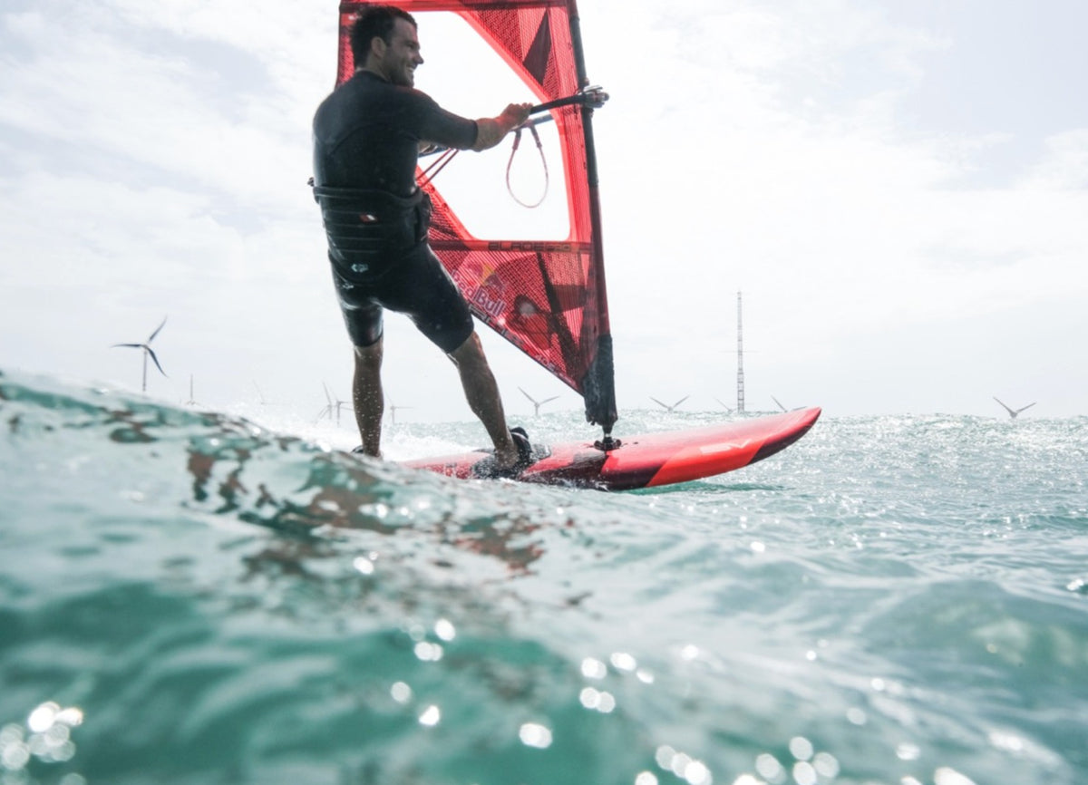 Severne Pyro Pro Wave Windsurf Board 2026 - Wetndry Boardsports - Action 2
