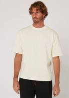 Follow Modern Tee (Cream) - Wetndry Boardsports - Model