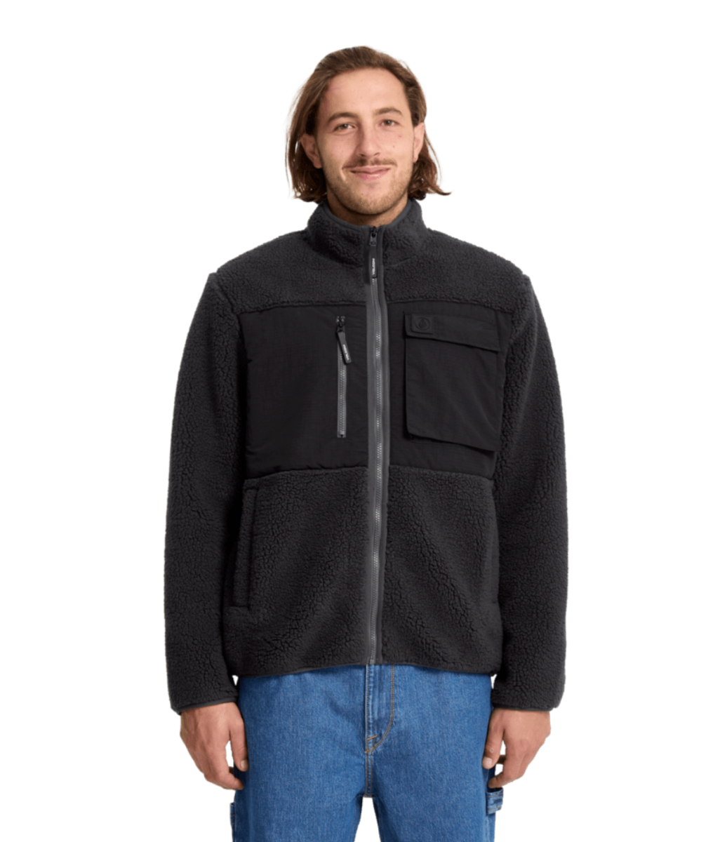 Volcom Storm Stone Zip Fleece (Asphalt Black) - Wetndry Boardsports