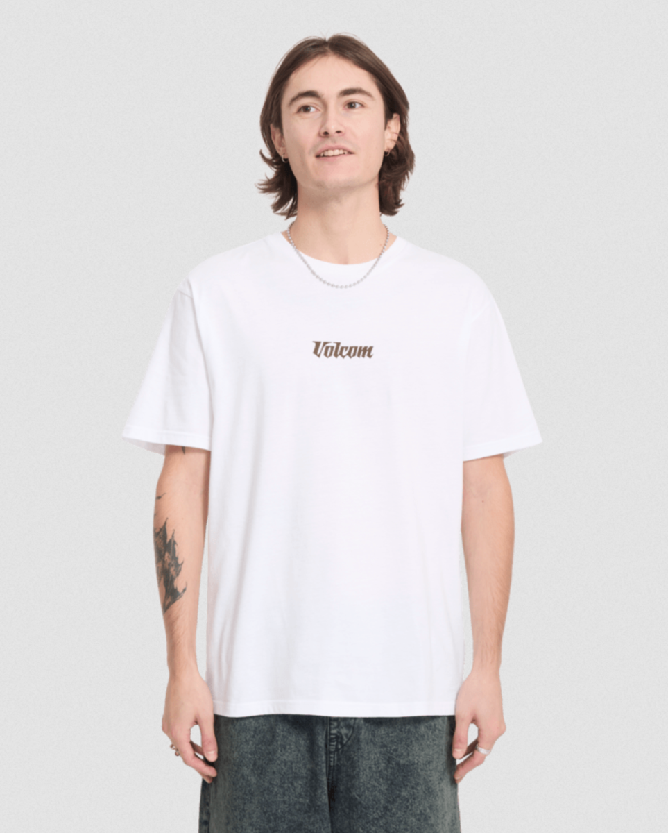 Volcom Linear Tshirt (White) - Wetndry Boardsports