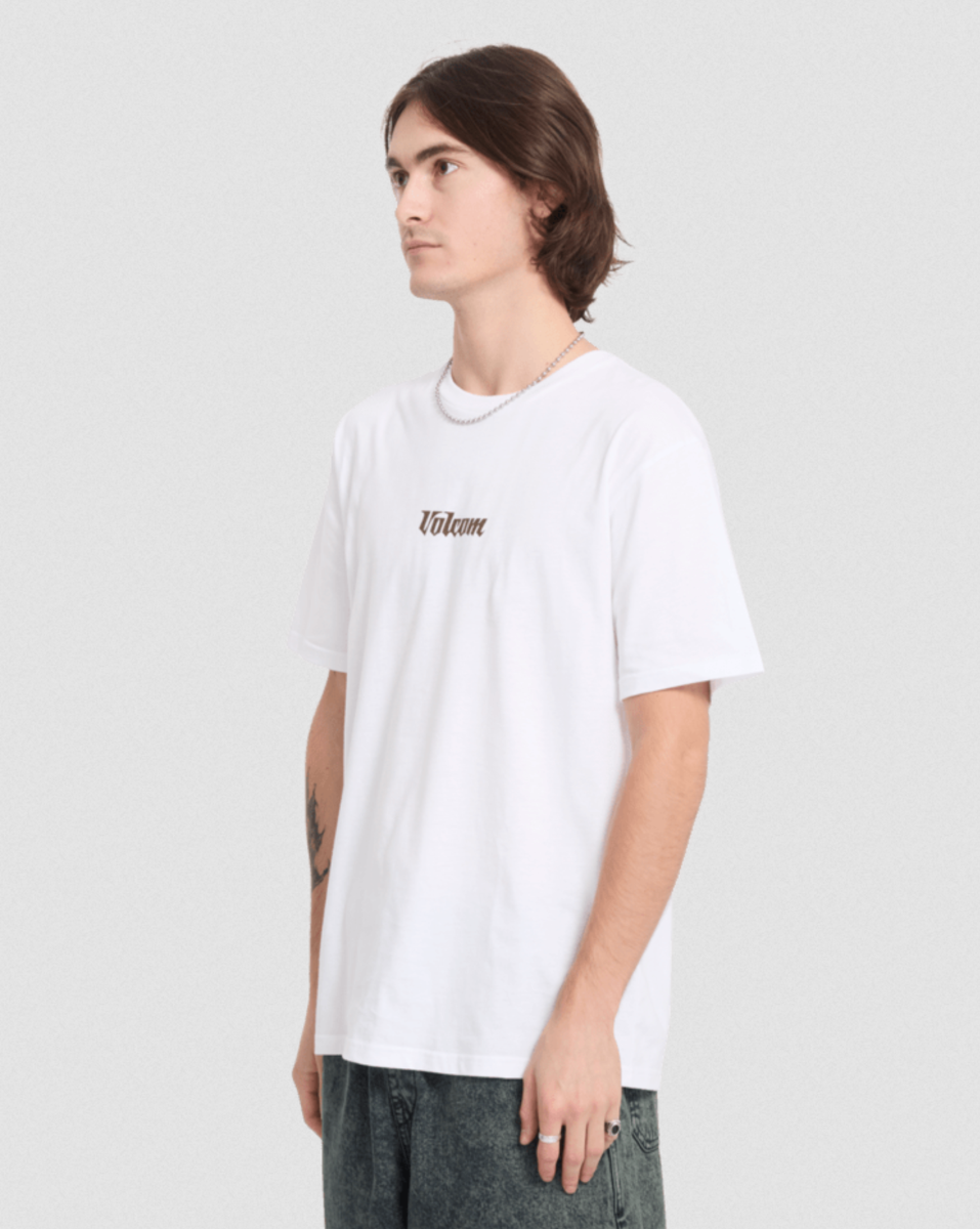 Volcom Linear Tshirt (White) - Wetndry Boardsports - Side