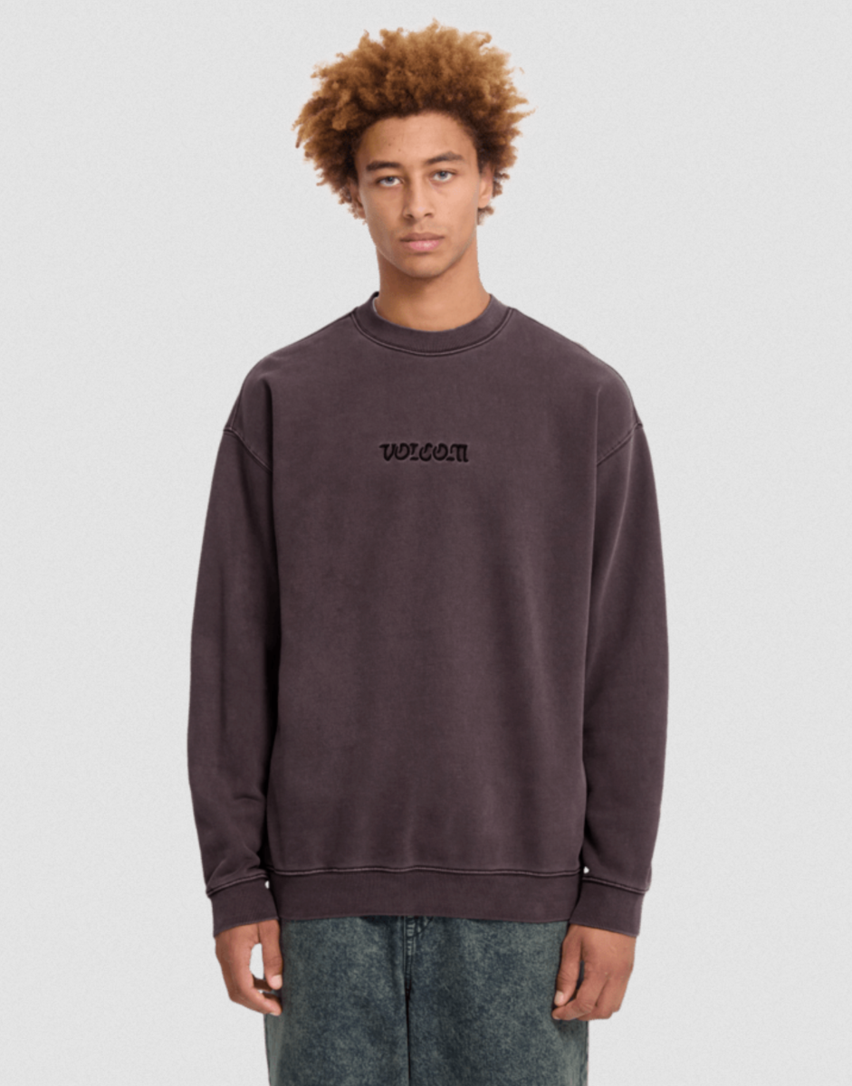 Volcom Big Stone Crew Sweatshirt (Raisin) - Wetndry Boardsports