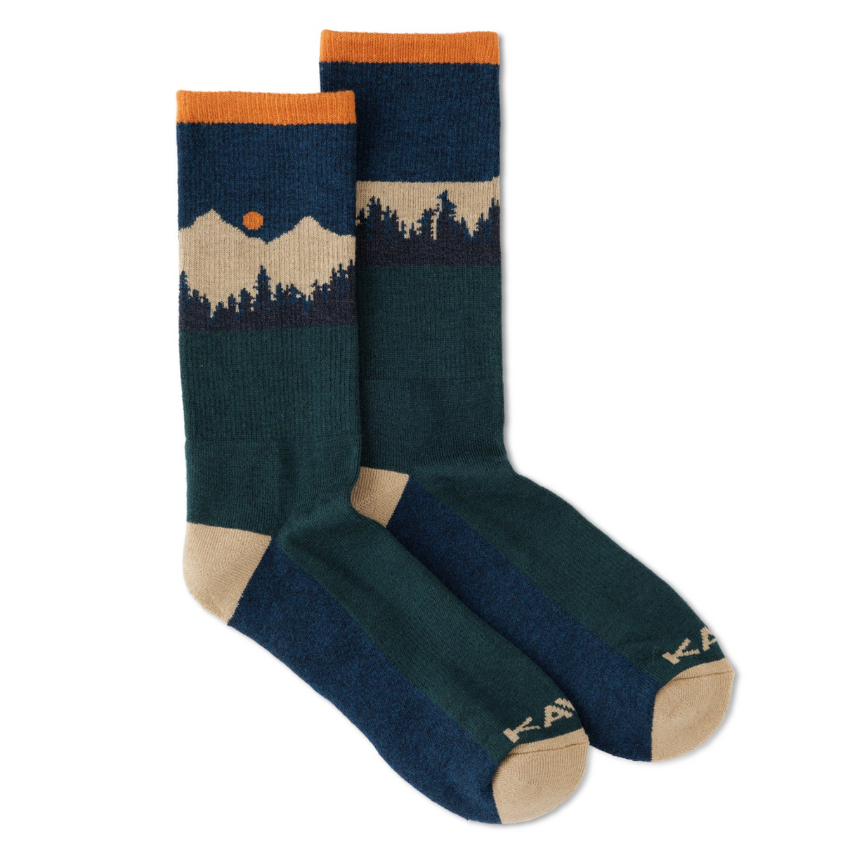 Kavu Moonwalk Socks (Mountain Stripe) - Wetndry Boardsports