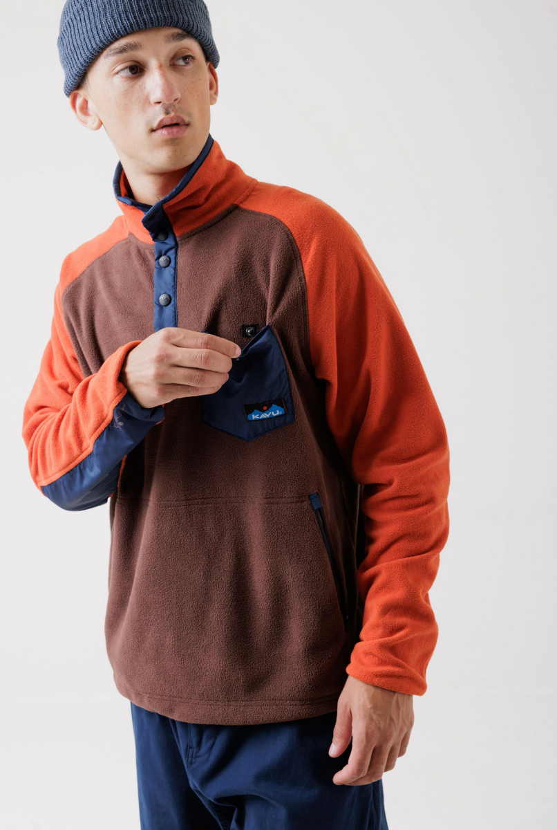Kavu Teannaway Fleece (Red Earth) - Wetndry Boardsports - Model