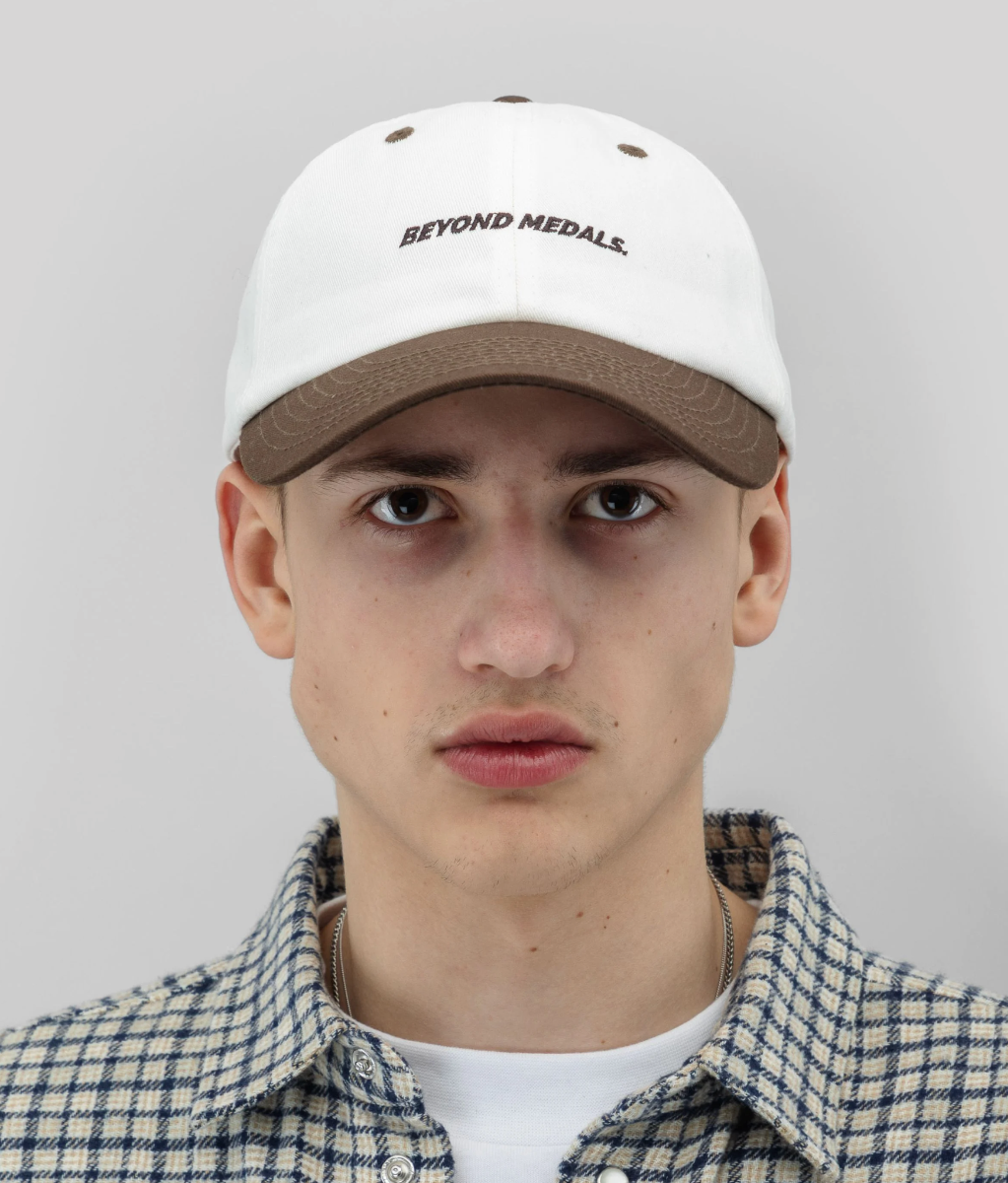 Beyond Medals Unstructured Cap (White/Brown) - Wetndry Boardsports - Model