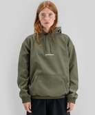 Beyond Medals Softshell Hoodie Unisex (Green) - Wetndry Boardsports - Model