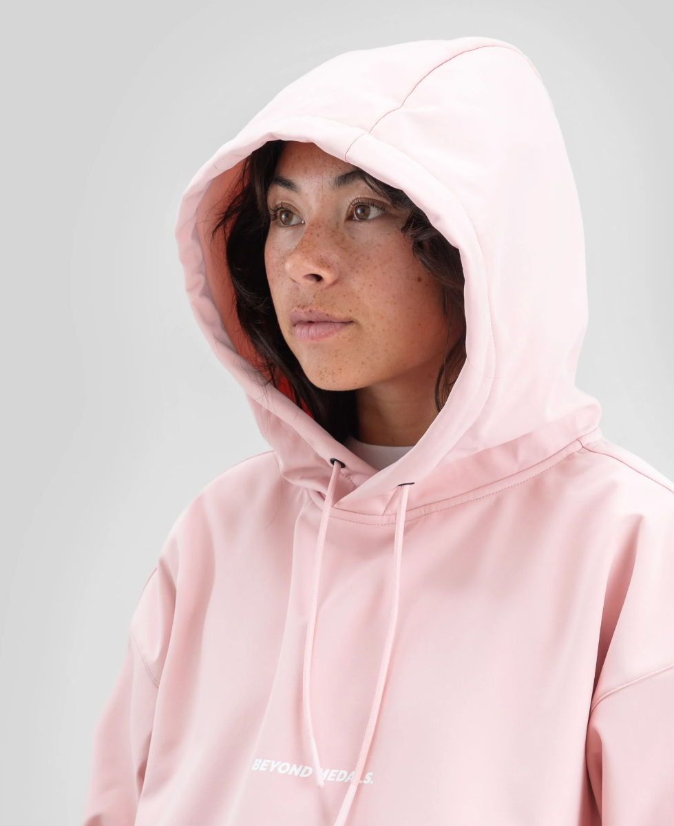 Beyond Medals Softshell Hoodie Unisex (Pink) - Wetndry Boardsports - Hood