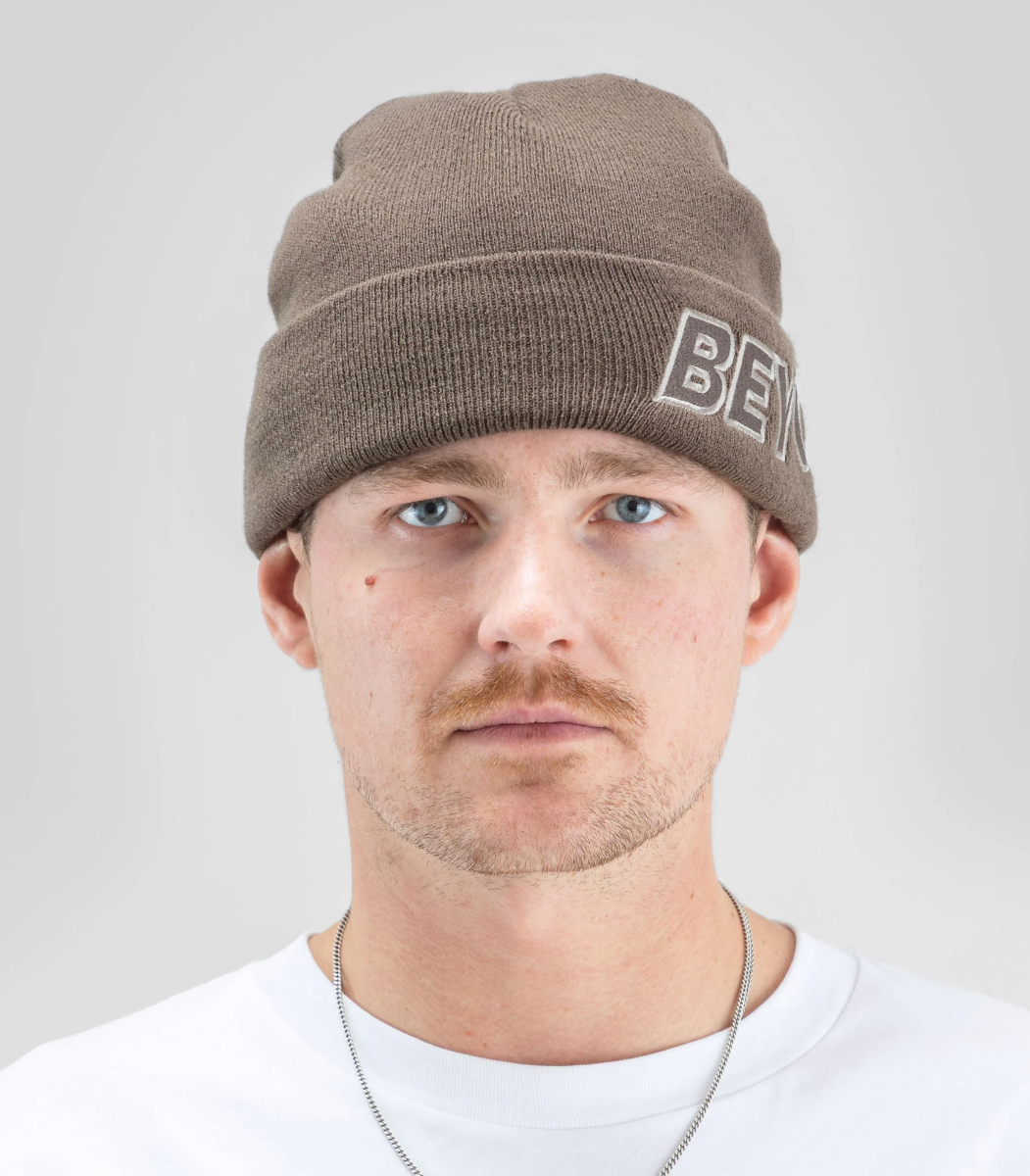 Beyond Medals Outline Beanie (Brown) - Wetndry Boardsports - model3