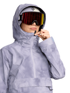 Volcom Womens Harlan Pullover Snowboard/Ski Jacket (Lavender Aura) - Wetndry Boardsports - Hood
