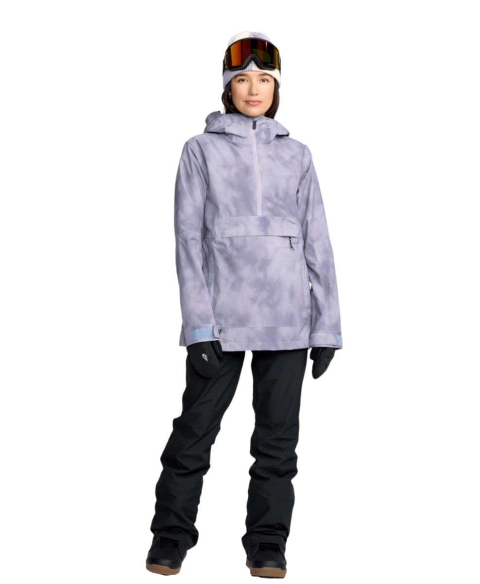 Volcom Womens Harlan Pullover Snowboard/Ski Jacket (Lavender Aura) - Wetndry Boardsports - Outfit