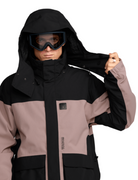 Volcom Kleveland Snowboard/Ski Jacket (Mauve) - Wetndry Boardsports - Hood
