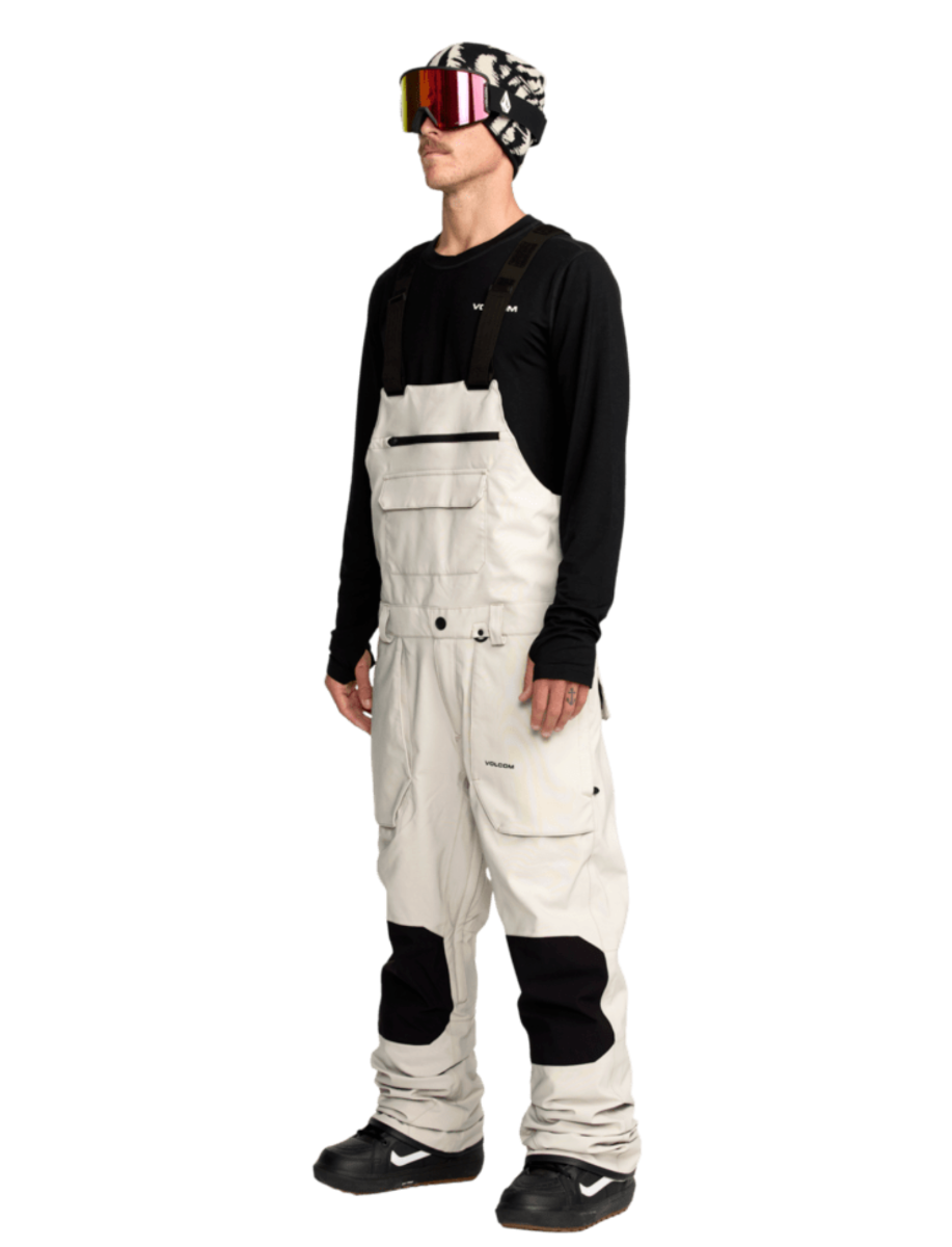Volcom Roan Snowboard/Ski Bib Pants (Stone) - Wetndry Boardsports - Model