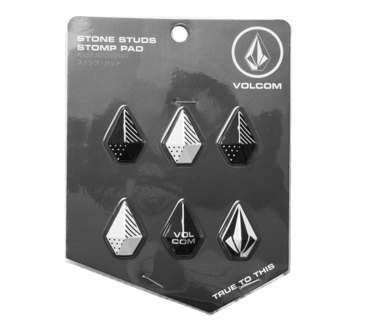 Volcom Stone Individual Studs Stomp Pad (Black/White) - Wetndry Boardsports
