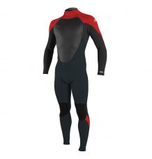O'Neill Youth Epic 5/4mm Wetsuit (Metal/Black/Red) 