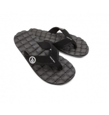 Volcom Recliner Sandal (Black/White) - Wetndry Boardsports