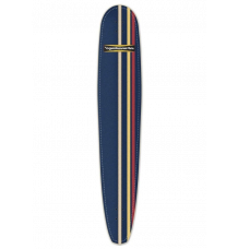 Hamboard Logger 5'0" Surf Skate Longboard (Navy Stripes)