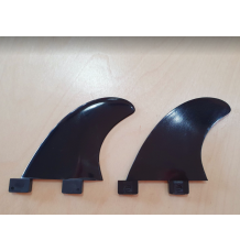 Tiki Two Tab GL Side Bites Set of 2 Surfboard Fins (Black)