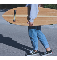 Hamboards Pescadito 3'7" Surf Skate Shortboard (Bamboo)
