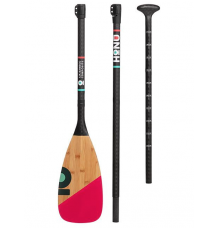 Honu Evolution Bamboo Paddle (Bright Coral) - Wet N Dry Boardsports