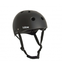 Follow Safety First Helmet (Black) - Wet N Dry Boardsports