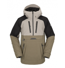 Volcom Brighton Pullover Snowboard Jacket (Dark Khaki)