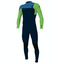 O'Neill Youth Hammer 3/2mm Chest Zip Wetsuit (Dayglo/Ocean)
