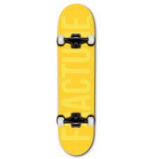 Fracture Fade Yellow Complete Skateboard 7.75