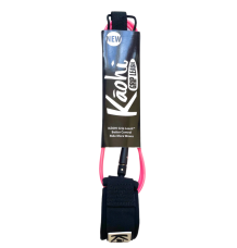Kāohi Straight Leash Ankle Leash 5' (Pink) - Wet N Dry Boardsports
