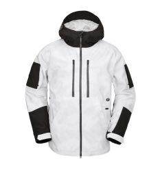 Volcom V.Co WFO Snowboard Jacket (White Camo)1 - Wet N Dry Boardsports