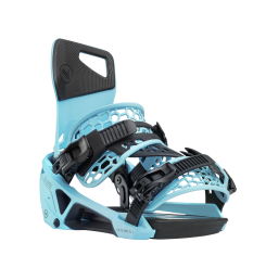 Nidecker Supermatic Snowboard Bindings 2024 (Cyan) - Wet N Dry Boardsports